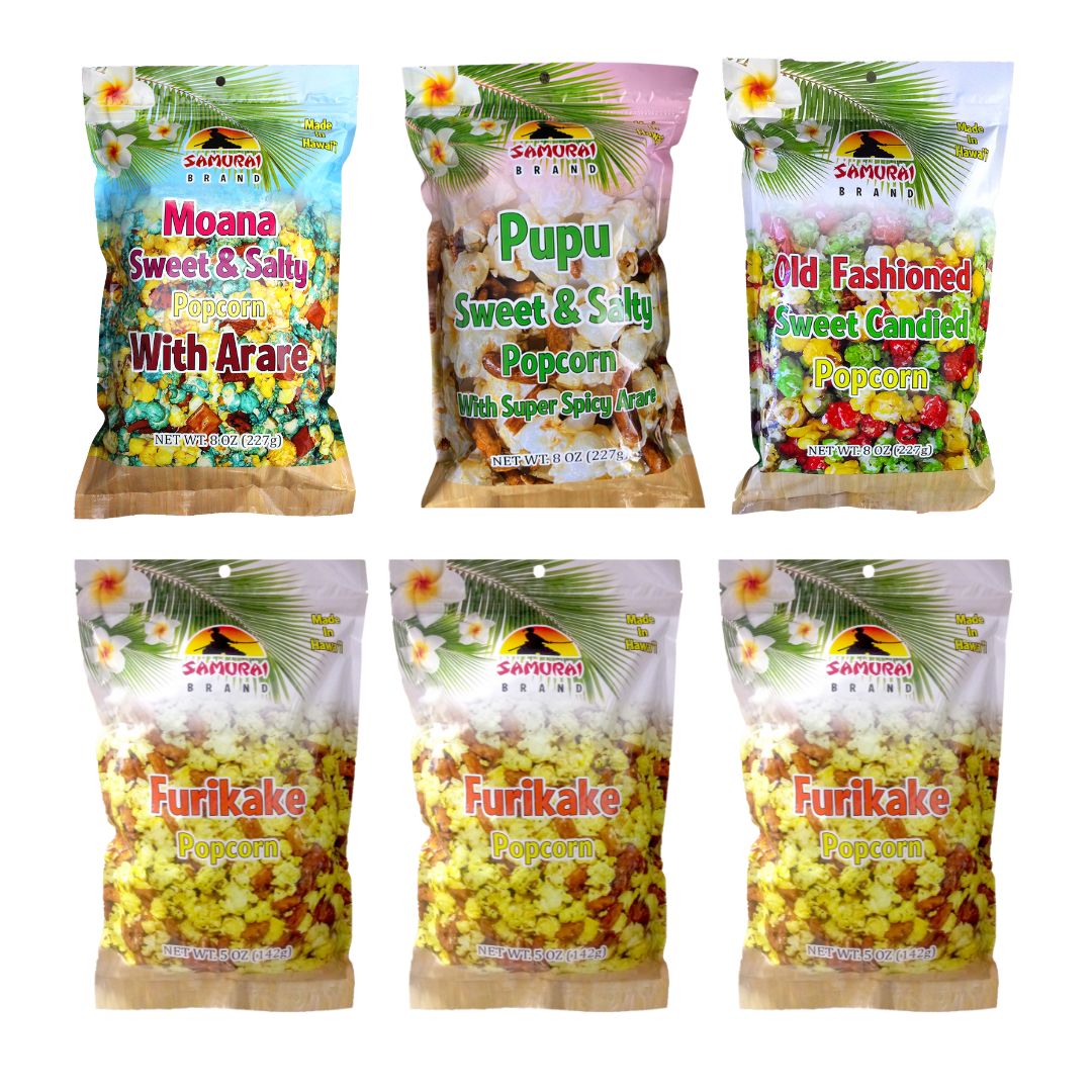 Samurai Popcorn 6-pack. Best shipping value!