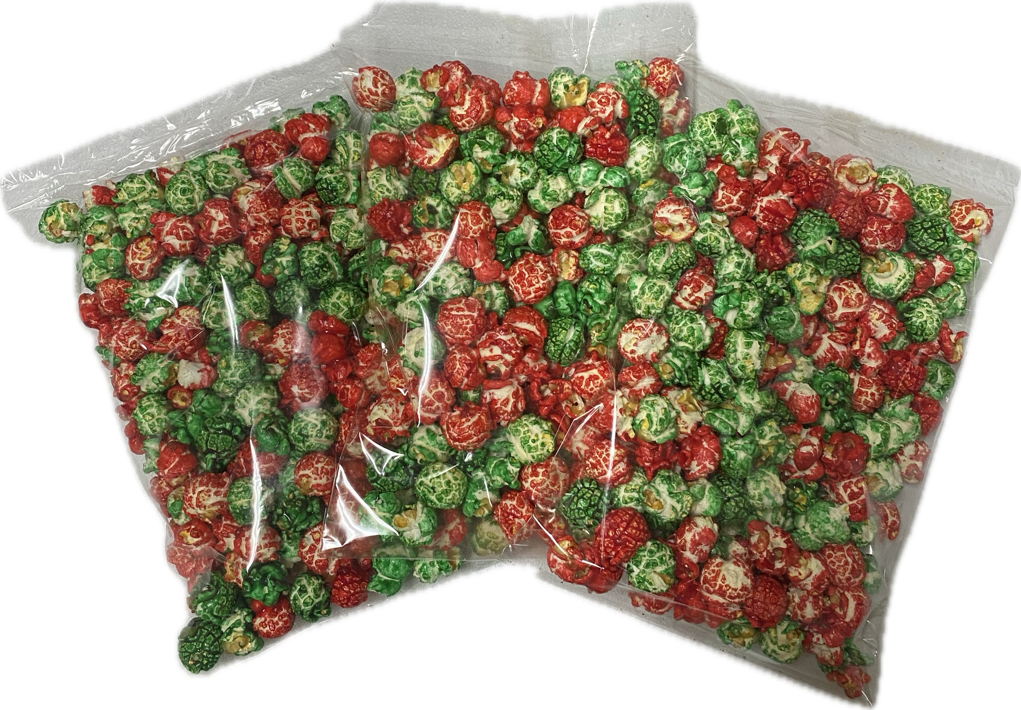 3 oz. Red & Green Popcorn Bags