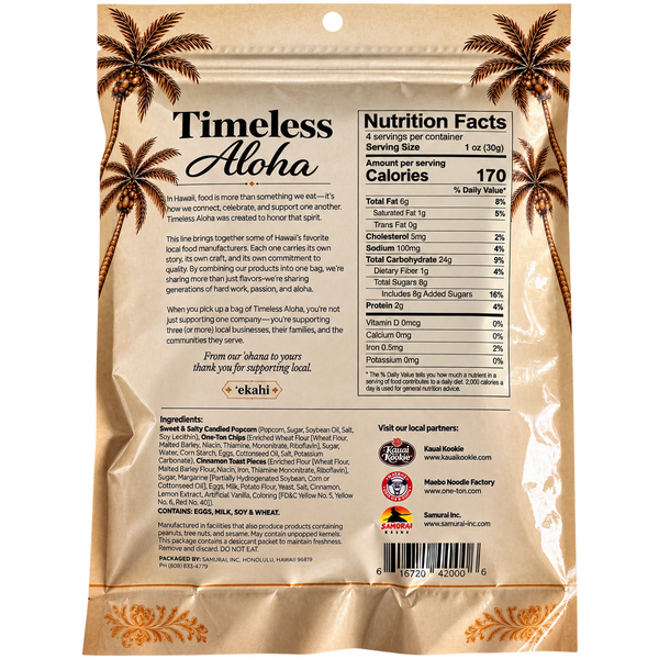 Timeless Aloha 'Ekahi Snack Mix 4oz